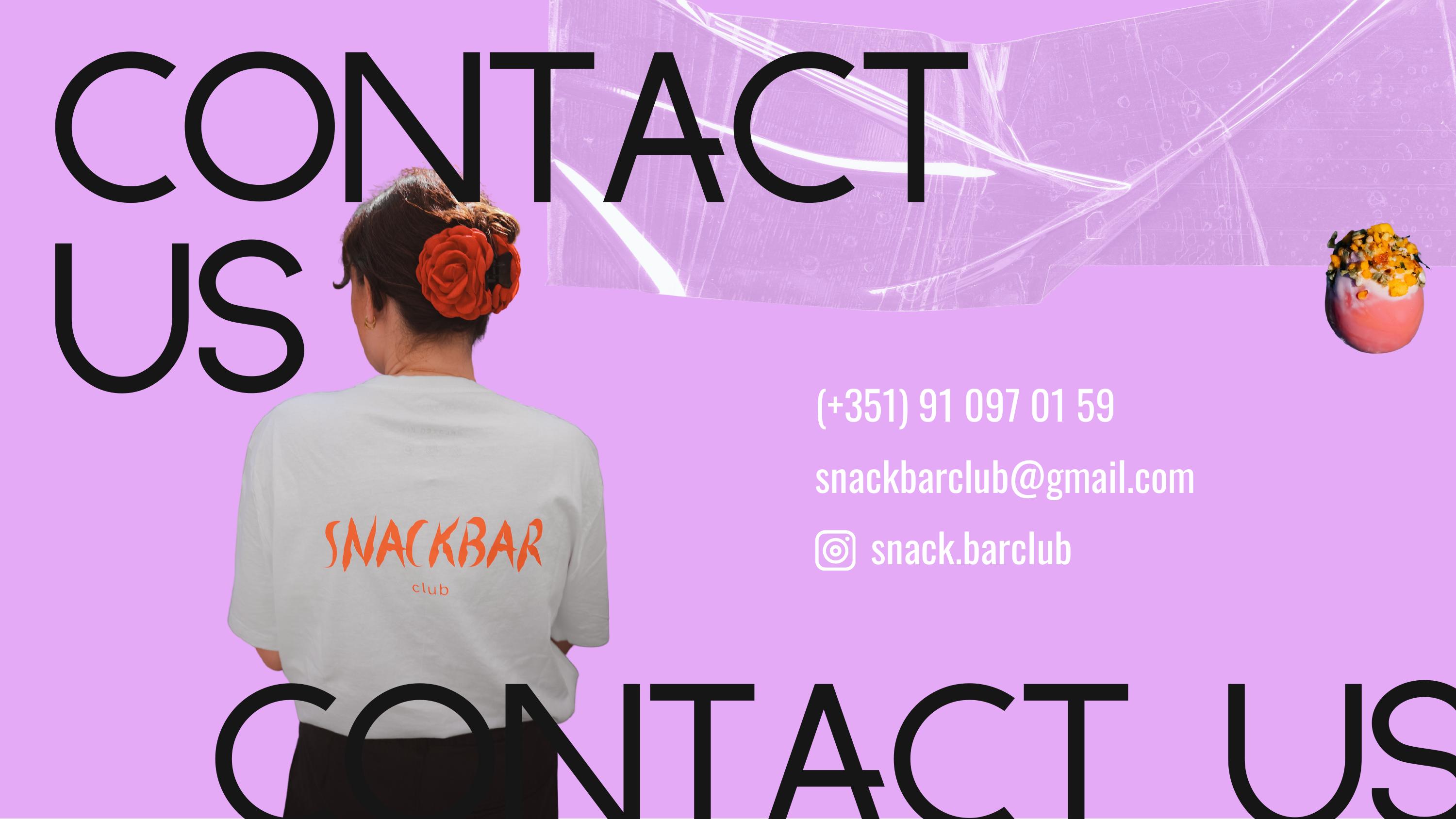 SNACKBAR CLUB contact visual